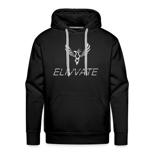 Official White Elivvate Logo - Men's Premium Hoodie