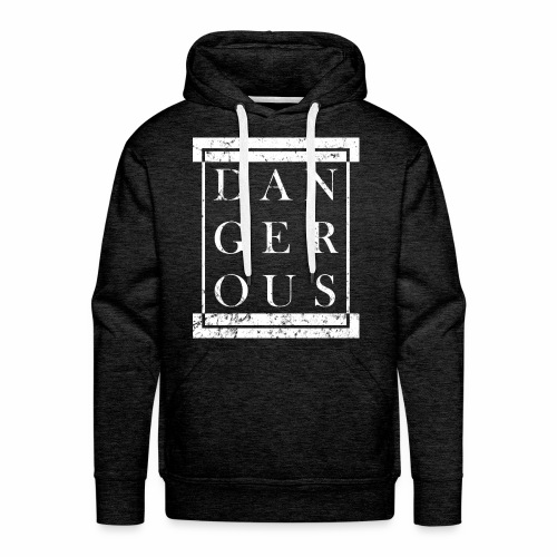 DANGEROUS - Grunge Block Box Gift Ideas - Men's Premium Hoodie