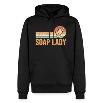 Funny Soap Making Soap Maker - Men's Premium Hoodie - black - Front - Nico (187cm) & Julia (174cm)