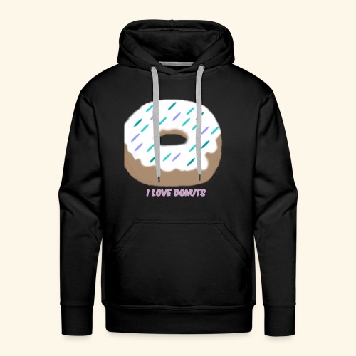I Love Donuts - Men's Premium Hoodie
