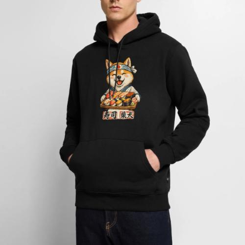 Funny Shiba Inu Sushi Kawaii Dog Tee - Men's Premium Hoodie