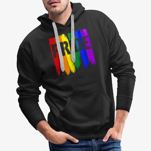 LGBTQ Pride Brush Strokes - Men's Premium Hoodie