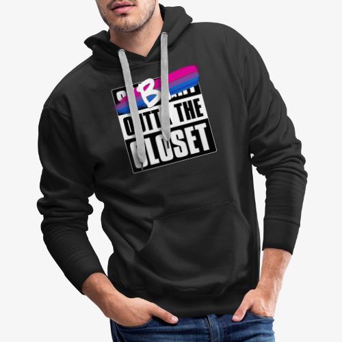 Bi Outta the Closet - Bisexual Pride - Men's Premium Hoodie