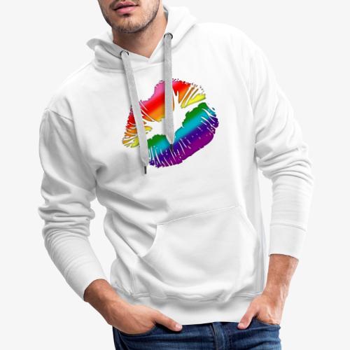 Original Gilbert Baker LGBTQ Love Rainbow Pride - Men's Premium Hoodie