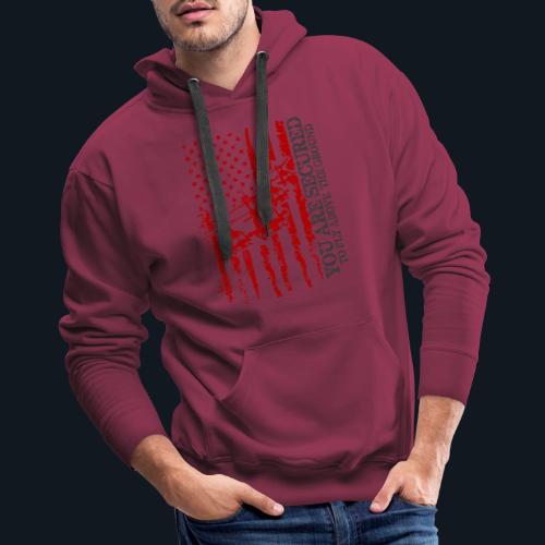 You are Secured To Fly Above The Ground - Men's Premium Hoodie