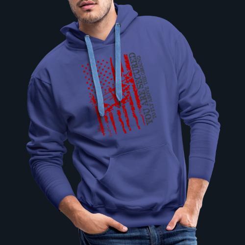 You are Secured To Fly Above The Ground - Men's Premium Hoodie