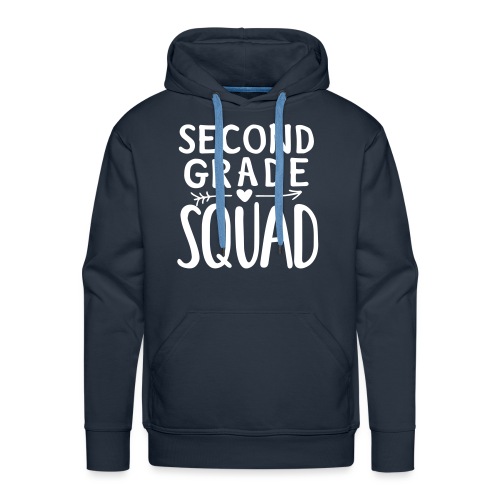 Second Grade Squad Teacher Team T-Shirts - Men's Premium Hoodie