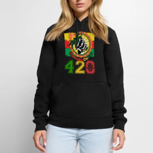 Antic 420 OnFire Herb Weed Marijuana Design - Men's Premium Hoodie