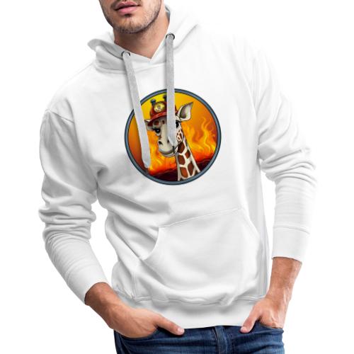 Giraffe Firefighter - Men's Premium Hoodie