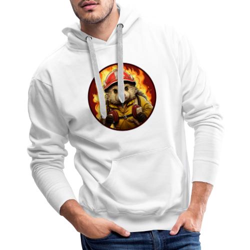 Hedgehog Firefighter - Men's Premium Hoodie