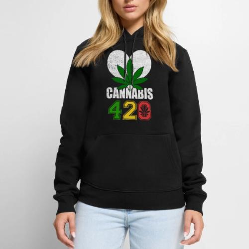 Sidesplitting 420 Love Herb Weed Marijuana Design - Men's Premium Hoodie