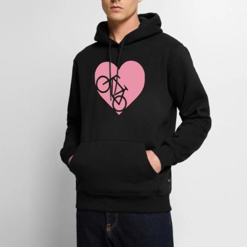 heart_bicycle_cutout - Men's Premium Hoodie