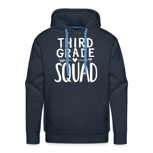 Third Grade Squad Teacher Team T-Shirts - Men's Premium Hoodie
