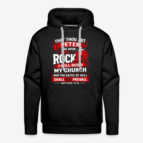 Matthew 16.18 - Men's Premium Hoodie