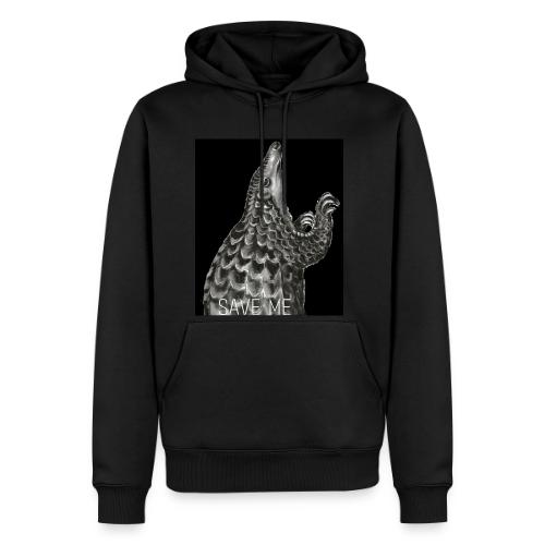 Pangolin with black background - Men's Premium Hoodie