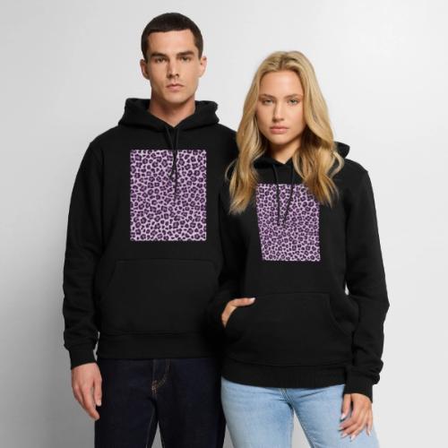 Purple Color Leopard Pattern - Men's Premium Hoodie