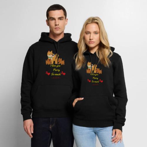 Cute Dog Family Love – “I Love You Purry So much - Men's Premium Hoodie
