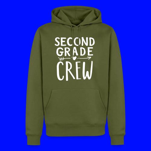 Second Grade Crew Heart Teacher T-Shirts - Men's Premium Hoodie