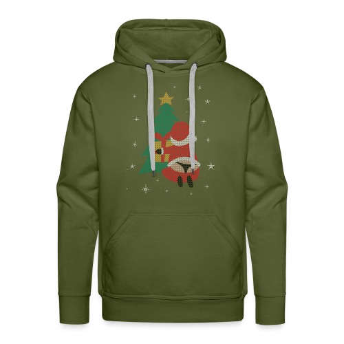 Ugly Christmas Sweater String Thong Santa - Men's Premium Hoodie
