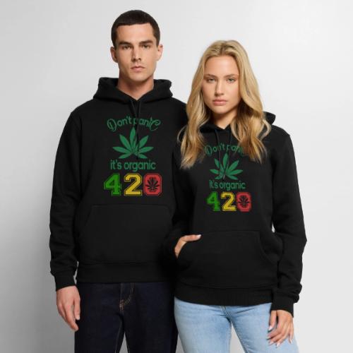 Joshing 420 Organic Herb Weed Marijuana Design - Men's Premium Hoodie