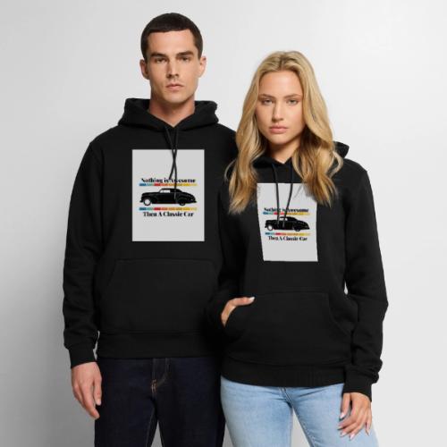 Nothing is Awesome Than a Classic Car white - Men's Premium Hoodie