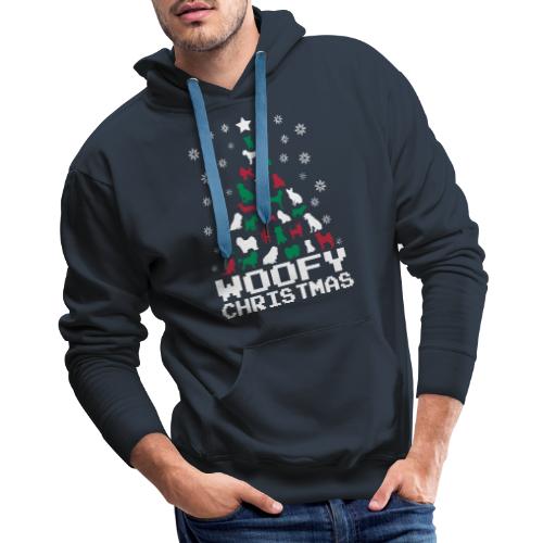 Woofy Christmas Tree - Men's Premium Hoodie