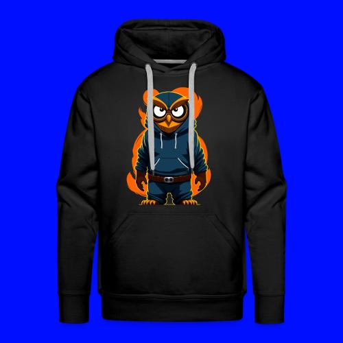 Owl With Hoodie - Men's Premium Hoodie