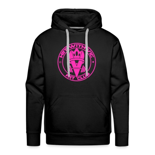 QueenV HIIT Club Pink - Men's Premium Hoodie