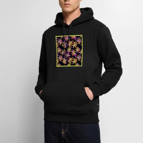 Radiant Leaf Glow Neon Beauty - Men's Premium Hoodie