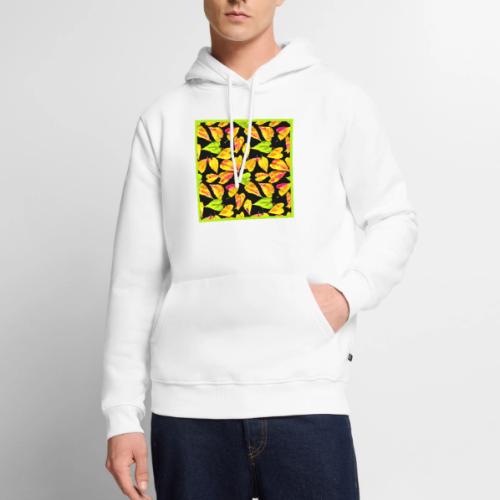 Neon Leaf Art Elegance - Men's Premium Hoodie