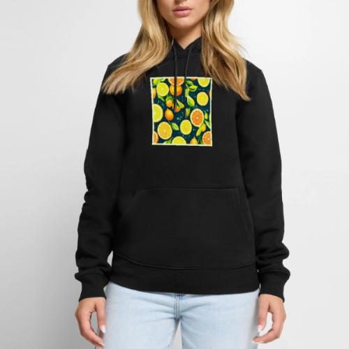 Citrus Kaleidoscope: A Vibrant Medley - Men's Premium Hoodie