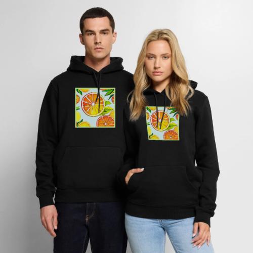 Orange Slice: Citrus Art - Men's Premium Hoodie
