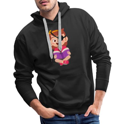 Little girl with eye patch - Men's Premium Hoodie