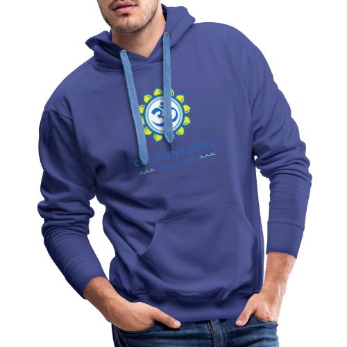 Om Sunshine Yoga transparent back original file - Men's Premium Hoodie