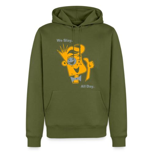 We Slay All Day Shiny Shirt Metallic Silver & Gold - Men's Premium Hoodie