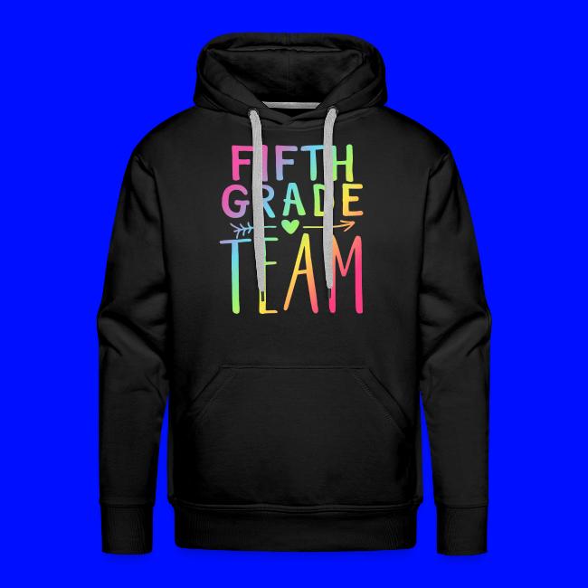 Fifth Grade Team Neon Rainbow Teacher T-Shirts
