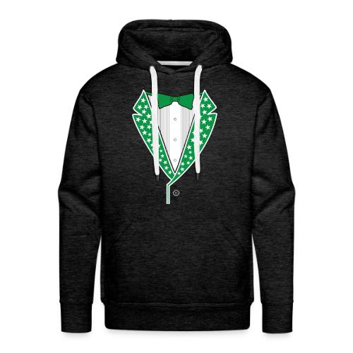 Star Tuxedo in Green PNG - Men's Premium Hoodie