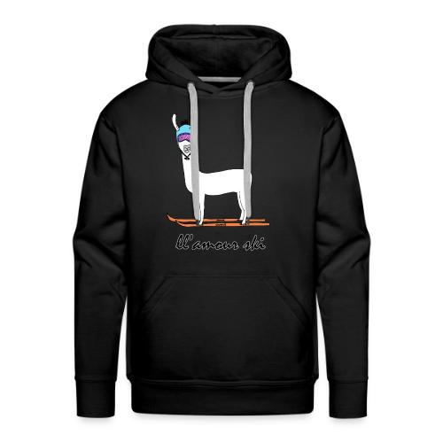 Skiin' llama - Men's Premium Hoodie