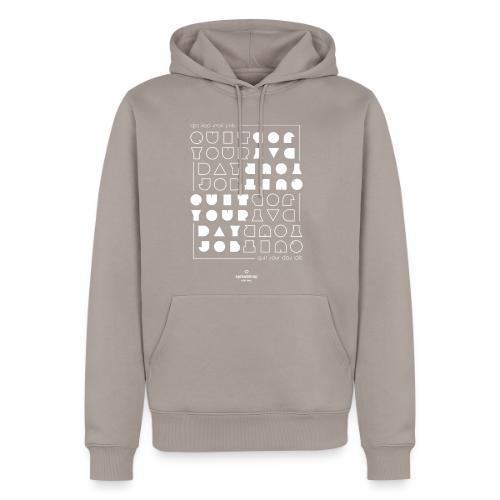 Quit upside white - Men's Premium Hoodie