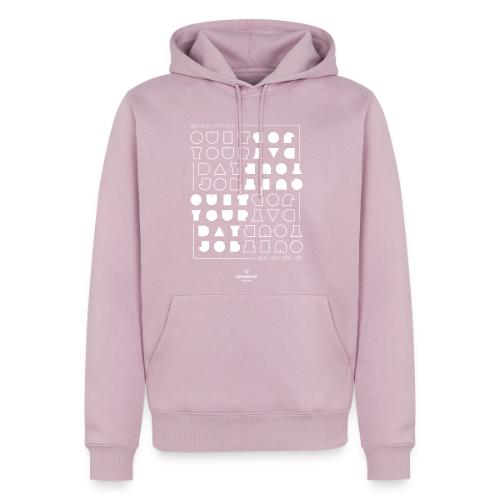Quit upside white - Men's Premium Hoodie