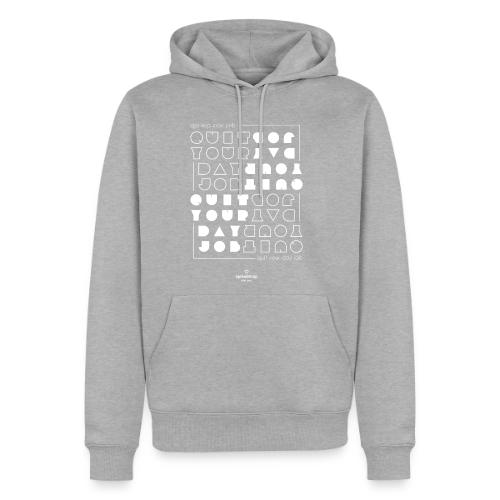 Quit upside white - Men's Premium Hoodie
