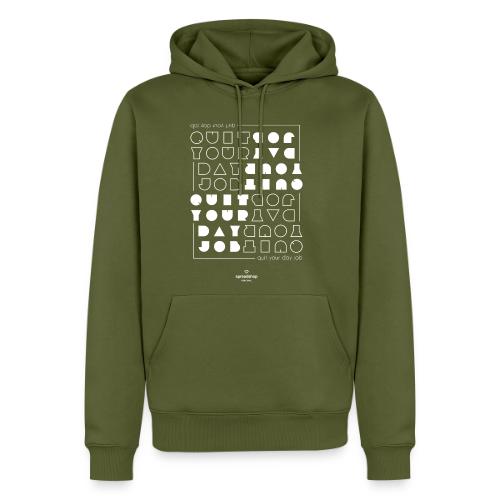 Quit upside white - Men's Premium Hoodie