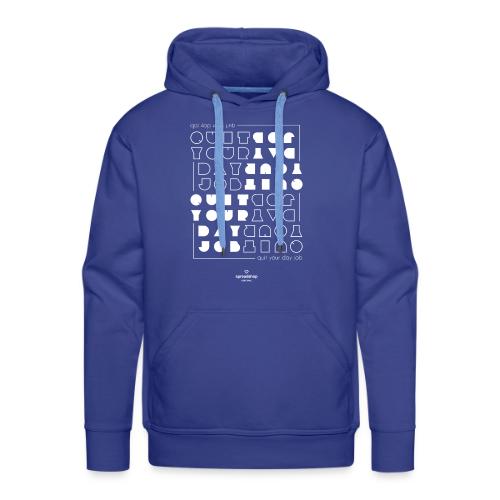 Quit upside white - Men's Premium Hoodie