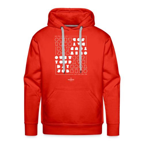 Quit upside white - Men's Premium Hoodie