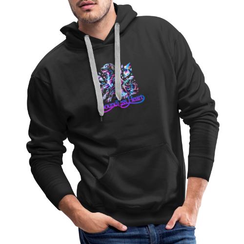 Boundless Heart Neon Galaxy Dog Shirt - Men's Premium Hoodie