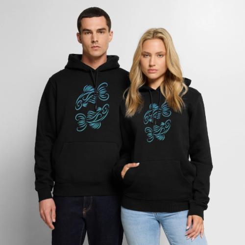 Pisces Zodiac Fish Water Sign Blue Green - Men's Premium Hoodie