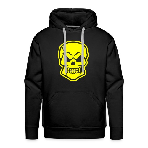 Skull vector yellow - Men's Premium Hoodie