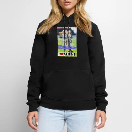 TshirtHotAliens with Back Crew Logo of PINKY - Men's Premium Hoodie