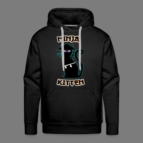 Ninja cat samurai kitten Assassin kitty Meow - Men's Premium Hoodie