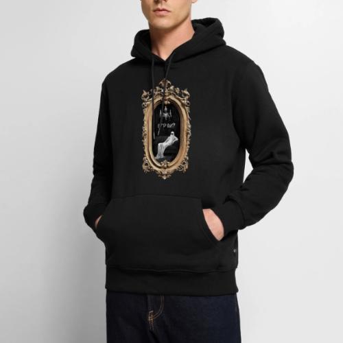 Ghosted (W on B) - Men's Premium Hoodie